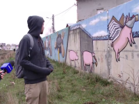 Banksy de România. Cum au ales să protesteze tinerii împotriva lipsei infrastructurii
