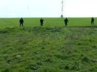 Patru proiectile explozive, descoperite de un localnic pe un câmp din Giurgiu