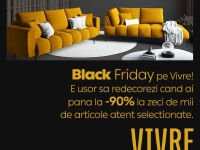Vivre Black Friday: reduceri de până la 90% la zeci de mii de produse din toate categoriile