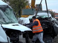 Impact violent pe DN 1B, între Buzău și Ploiești. Doi șoferi au murit pe loc