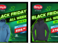 Hervis Black Friday. Reduceri de până la 70% la articolele de îmbrăcăminte și accesorii sport
