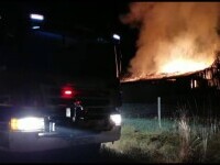 O familie întreagă din Vrancea a murit într-un incendiu: Când am deschis ușa a căzut grindă pe mine și am ieșit