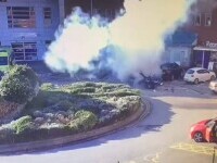 Momentul în care teroristul din Liverpool a fost încuiat în taxi și totul a explodat. VIDEO