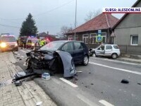 Trei persoane au ajuns la spital după un accident petrecut în Bihor