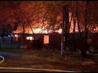 Incendiu puternic la o locuință socială din Constanța. Pompierii s-au luptat cu flăcările timp de cinci ore
