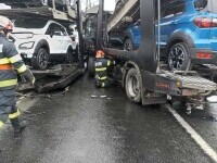 Un nou accident în care au fost implicate două TIR-uri în Caraş-Severin, la 12 km faţă de accidentul de luni seara