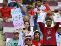 protest la meciul Anglia - Iran din Qatar