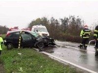 Un șofer din Timiș a murit nevinovat după ce a fost izbit în plin, pe contrasens. Vinovatul a depășit linia continuă