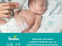 (P) Pampers continuă să fie alături de bebelușii născuți prematur prin donația de scutece Pampers special