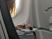 O turistă a șocat mai mulți pasageri după ce și-a facut unghiile în timpul zborului