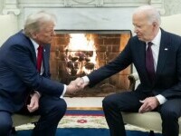 Trump și Biden s-au întâlnit în Biroul Oval de la Casa Albă: ”Felicitări și aștept cu nerăbdare o tranziție lină”