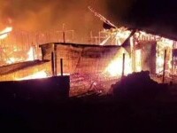 Incendiu într-o gospodărie din Slănic. Flăcările au mistuit saivanul