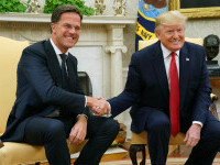 Mark Rutte and Donald Trump