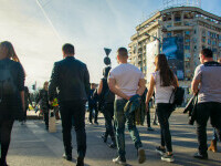 oameni pe strada, bucuresti