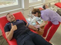 Jandarmii Grupării Mobile din Bacău, exemplu de solidaritate. Au donat sânge pentru a salva vieți și a sprijini comunitatea