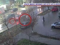 Momentul în care o adolescentă din Iași este lovită de o mașină pe trecerea de pietoni și proiectată câțiva metri