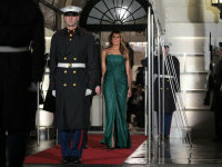 Melania Trump, apariție impresionantă la cina oficială cu prințul moștenitor al Arabiei Saudite. GALERIE FOTO