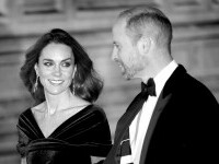 Prinţul William şi Prinţesa de Wales, apariţie elegantă la Royal Variety Performance, alături de Paddington Bear. FOTO