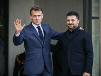 Emmanuel Macron și Volodimir Zelenski