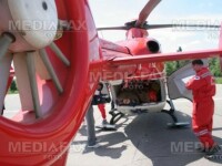 Barbatul a fost transportat la Bucuresti cu un elicopter SMURD