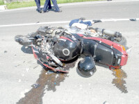 Motociclistul a murit in urma impactului violent