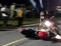 Impact devastator intre doua motociclete! VEZI VIDEO!