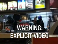Imagini SOCANTE filmate la McDonalds. Ce au patit doua femei dupa ce i-au dat o palma casierului