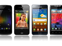 Galaxy Nexus, iPhone 4S, Galaxy S II, Motorola RAZR