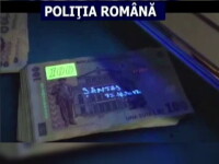 santaj, bani marcati, bani, foto Politia Romana
