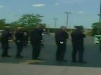 Momentul in care un om al strazii este impuscat in Michigan de sase politisti care au tras 45 de gloante. VIDEO