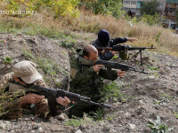 rebeli pro-rusi in orasul Frunze din regiunea Lugansk