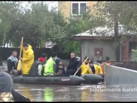 Inundatii in Galati: Patru localitati acoperite de ape si sute de oameni evacuati. PLAN ROSU de actiune activat de autoritati