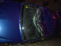 Cinci tineri raniti dupa impactul intre doua autoturisme, in Pitesti. Accidentul, provocat de un tanar de 18 ani
