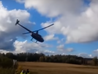 Elicopter prabusit in Letonia