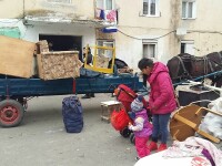 romi, bloc, evacuati, alba iulia