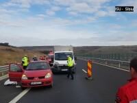 Accident pe Autostrada Sibiu-Orăștie