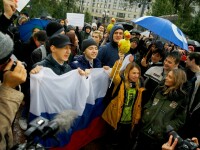 Protest de ziua lui Putin