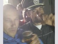 VIDEO. Sesiune foto cu cascheta unui polițist, într-un bar din Olt. A fost deschisă o anchetă
