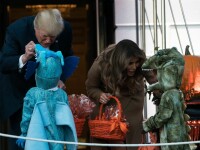 Donald Trump si Melania de Halloween