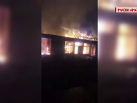 Un magazin din Brăila, distrus de un incendiu în mijlocul nopții