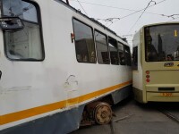 Coliziune tramvaie Bucuresti