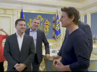 Întâlnire inedită între Tom Cruise și Zelenski: „Arăți foarte bine, ca și în filme”