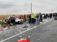 Patru morți și doi răniți după ce un Opel a fost spulberat de un SUV Jaguar, în Iași