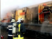 tren incendiu