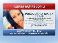 Fata dispărută în Cluj ar fi fost răpită de unchiul ei. 