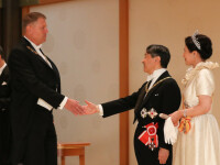 Klaus și Carmen Iohannis, la banchetul imperial din Japonia. Ținutele purtate de cei doi