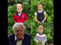 Dialog savuros între copiii ducilor de Cambridge și Sir David Attenborough