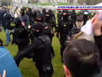 Arestări brutale în timpul protestelor din Belarus. Poliția a intervenit cu grenade și gaze lacrimogene