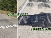 Ce s-a întâmplat pe un drum din România, după ce oamenii au scris cu vopsea “Rușine”