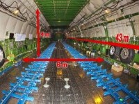 Cel mai mare avion din lume, Antonov 225, a aterizat pe Otopeni. Înălțimea e de șase etaje și e mare cât un stadion